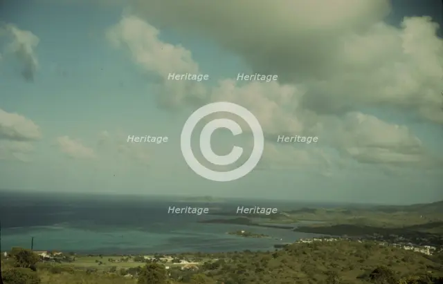 The harbor, Christiansted, St. Croix, Virgin Islands, 1941. Creator: Jack Delano.