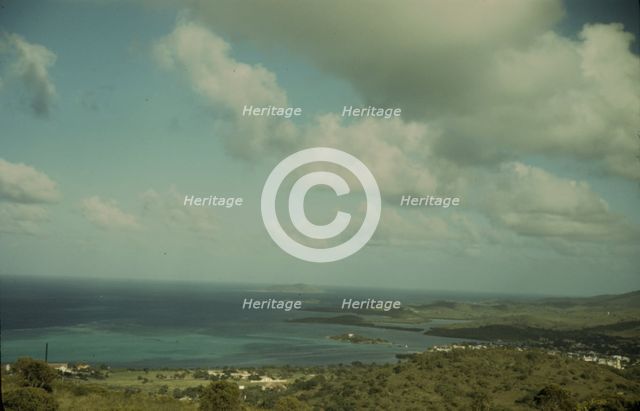 The harbor, Christiansted, St. Croix, Virgin Islands, 1941. Creator: Jack Delano.