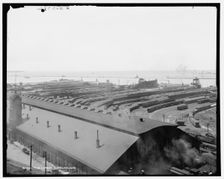 The Harbor, Cleveland, Ohio, between 1901 and 1906. Creator: Unknown