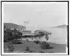 The Harbor from Newport House, Bar Harbor, Mt. i.e. Mount Desert Island, Me., c1901. Creator: Unknown