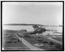 The Harbor from Oceanic Hotel, Star Island, Isles of Shoals, N.H., c1900. Creator: Unknown
