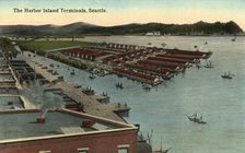 The Harbor Island terminals, Seattle, Washington, USA, 1913