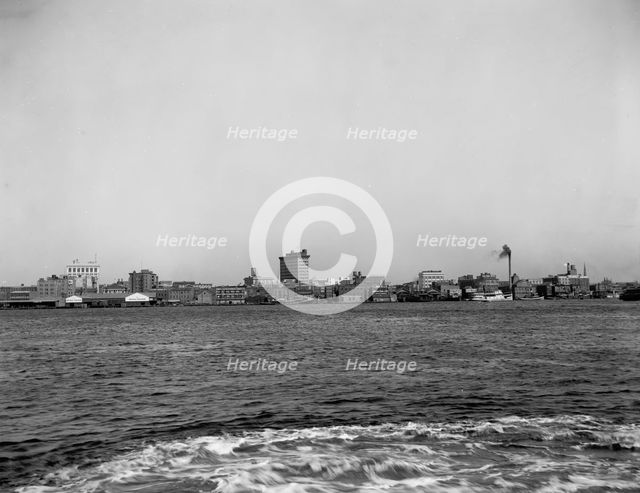 The Harbor, Norfolk, Va., between 1910 and 1920. Creator: Unknown.