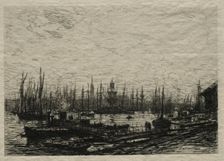 The Harbor of Bordeaux. Creator: Maxime Lalanne (French, 1827-1886)