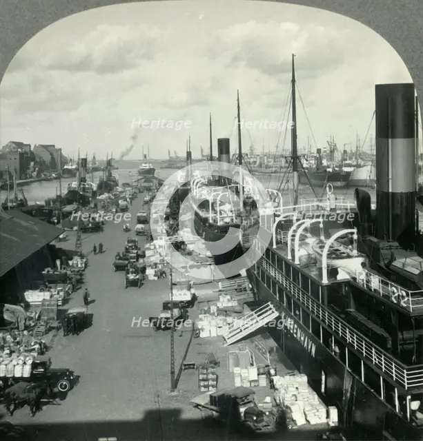 'The Harbor of Copenhagen, Metropolis of Denmark', c1930s. Creator: Unknown.