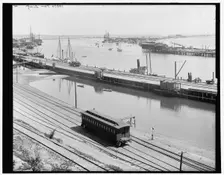The Harbor, San Pedro, California, between 1880 and 1899. Creator: Unknown