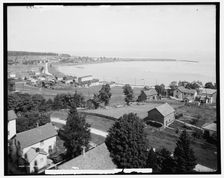 The Harbor, St. Ignace, Mich., c1906. Creator: Unknown