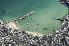 The harbour and beaches, St Ives, Cornwall, 2016. Creator: Damian Grady