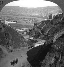 The harbour and city of Valparaiso, Chile, c1900s