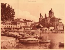 The Harbour and the Church, Saint Raphael 1930. Creator: Unknown