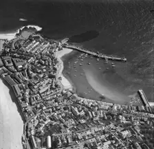 The harbour and town, St Ives, Cornwall, 1973. Artist: Aerofilms