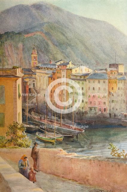 'The Harbour at Camogli', c1910, (1912). Artist: Walter Frederick Roofe Tyndale.