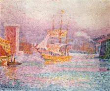 The Harbour at Marseilles 1907. Artist: Paul Signac