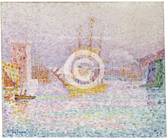 'The Harbour at Marseilles', 1907.  Artist: Paul Signac
