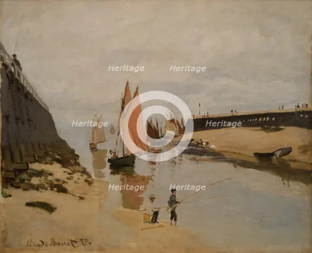 The Harbour at Trouville. Artist: Monet, Claude (1840-1926)