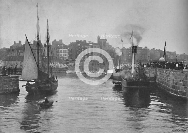 'The Harbour, Bridlington Quay', c1896. Artist: JW Shores.