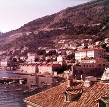 The harbour, Dubrovnik, Yugoslavia, c1955. Creator: Arthur Charles Kirby Ware