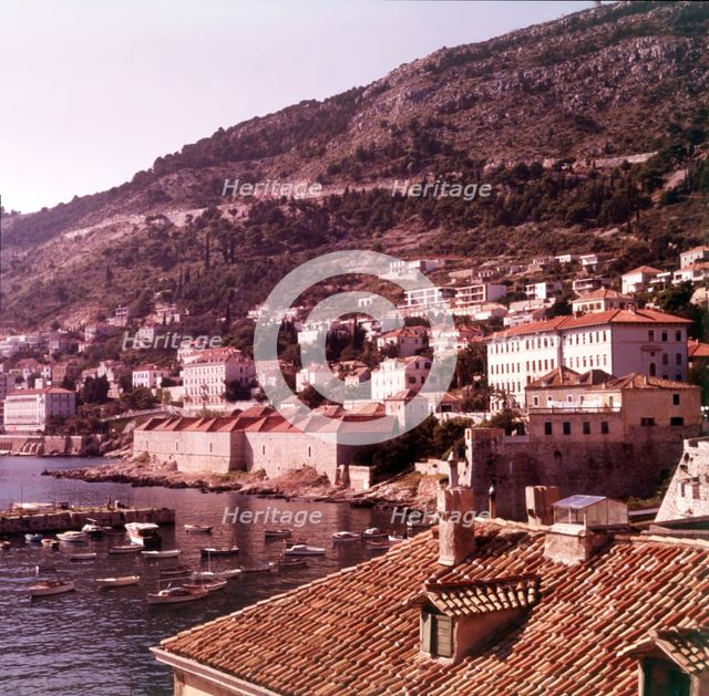 The harbour, Dubrovnik, Yugoslavia, c1955. Creator: Arthur Charles Kirby Ware.
