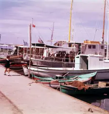The harbour, Kusadasi, Turkey, c1955. Creator: Arthur Charles Kirby Ware