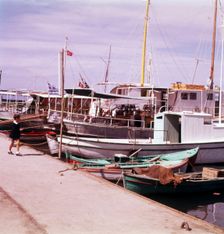 The harbour, Kusadasi, Turkey, c1955. Creator: Arthur Charles Kirby Ware