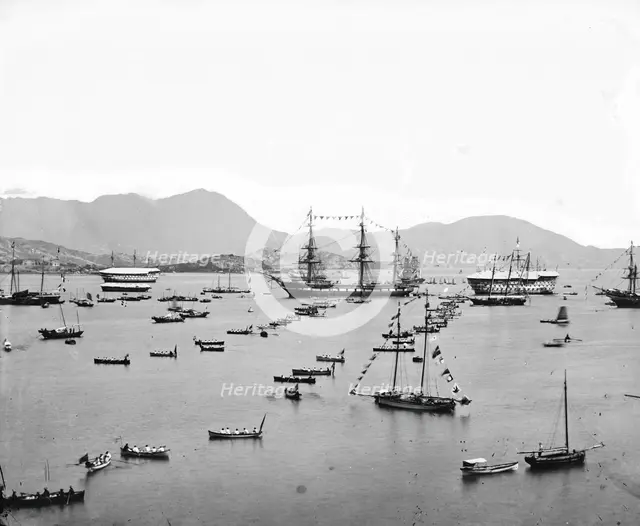 The harbour, Hong Kong, 1869. Creator: John Thomson.