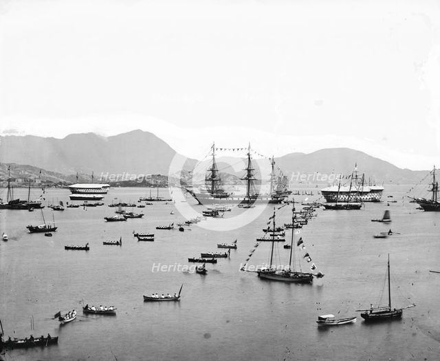 The harbour, Hong Kong, 1869. Creator: John Thomson.