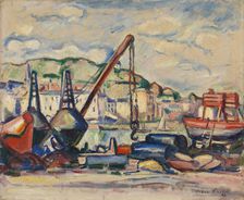 The Harbour in Honfleur, 1907. Creator: Othon Friesz