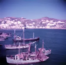 The harbour, island of Ponza, Italy, c1955. Creator: Arthur Charles Kirby Ware