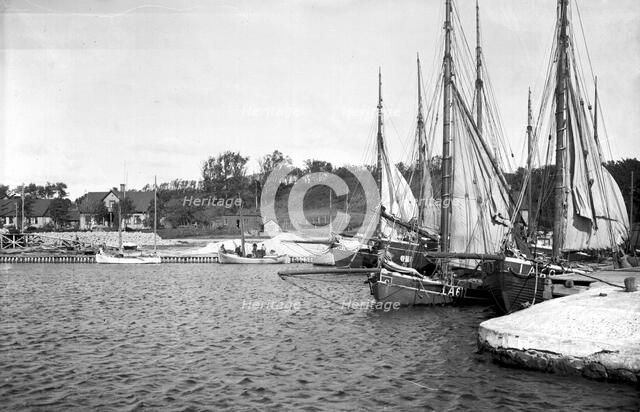 The harbour of Bäckviken, Isle of Ven, Sweden, 1925. Artist: Unknown