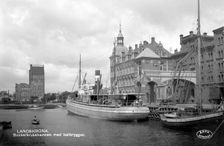 The harbour of Landskrona, Sweden 1925 Creator: Unknown
