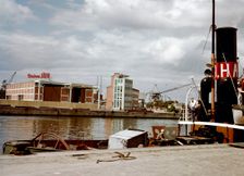 The harbour of Malmo, Scania, Sweden, 1960s Creator: Göran Algård