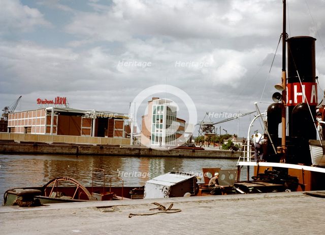 The harbour of Malmo, Scania, Sweden, 1960s Creator: Göran Algård.