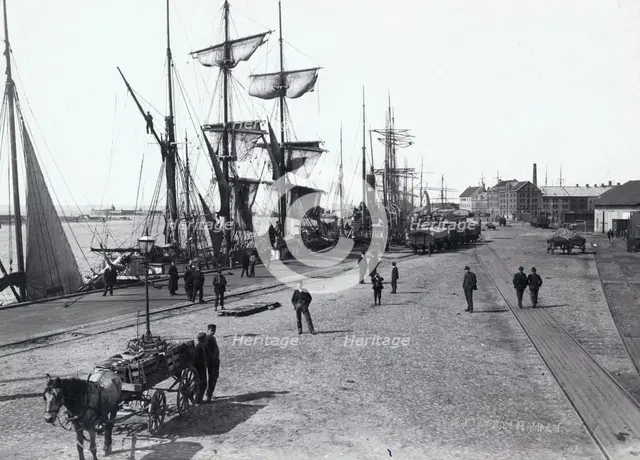 The harbour, Landskrona, Sweden, c1900. Creator: Unknown.