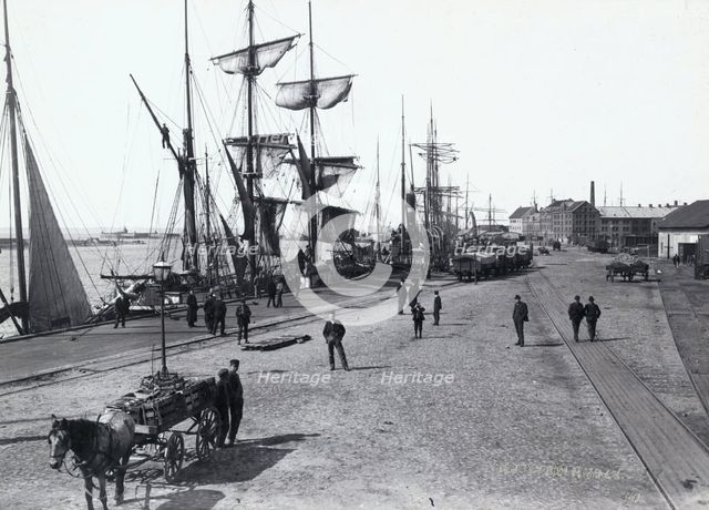 The harbour, Landskrona, Sweden, c1900. Creator: Unknown.