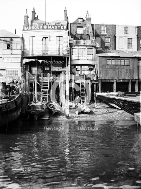 The Harbour Master's office at 74 Narrow Street, Limehouse, London, c1905. Artist: Unknown
