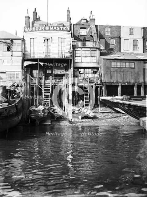 The Harbour Master's office at 74 Narrow Street, Limehouse, London, c1905. Artist: Unknown