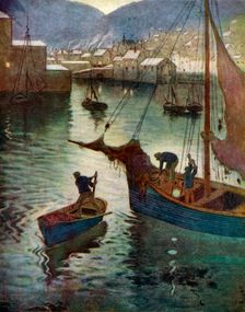 The Harbour, Polperro Cornwall, 1924-1926. Artist: Edward Frederick Ertz