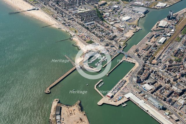 The harbour, town and High Street Heritage Action Zone, Lowestoft, Suffolk, 2016. Creator: Damian Grady.