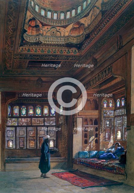'The Harem of Sheikh Sadat, Cairo', 1870. Artist: Frank Dillon