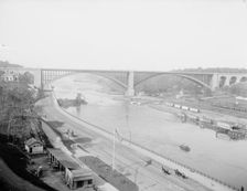 The Harlem from High Bridge, New York, c1905. Creator: Unknown