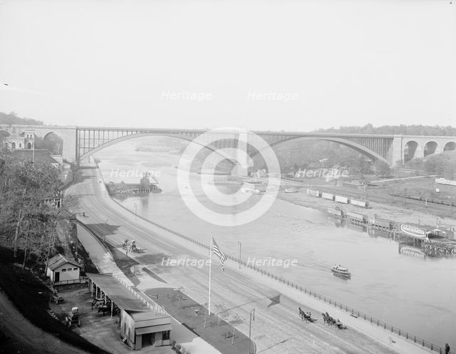 The Harlem from High Bridge, New York, c1905. Creator: Unknown.
