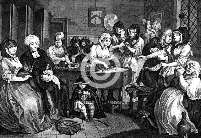 'The Harlot's Progress', 1733. Artist: William Hogarth