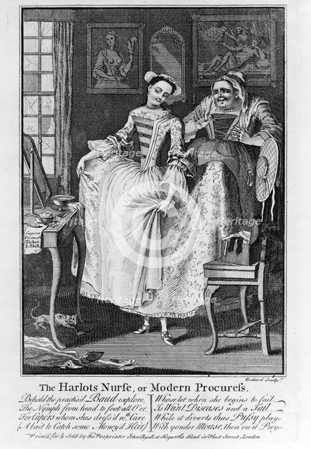 The Harlots Nurse or Modern Procuress, 1750.