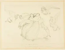 The Harpies and the Daughters of Pandarus, n.d. Creator: John Flaxman