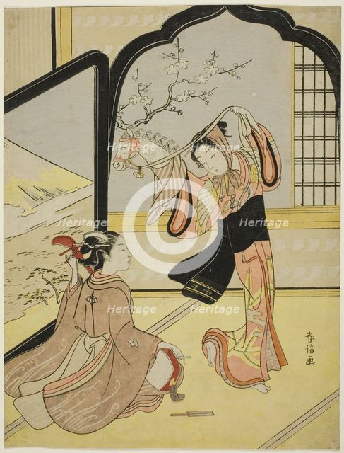 The Harugoma Dance, c. 1767/68. Creator: Suzuki Harunobu.
