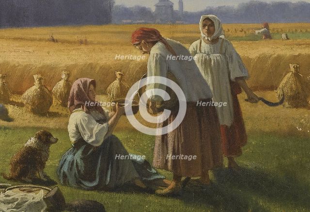The Harvest, 1865. Artist: Kamenev, Valerian Konstantinovich (1823-1874)