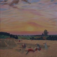The Harvest, 1914. Artist: Kustodiev, Boris Michaylovich (1878-1927)