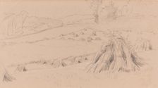 The Harvest Field, c. 1860. Creator: John Linnell the Elder