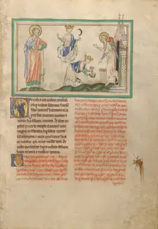 The Harvest of the Earth; Dyson Perrins Apocalypse, about 1255-1260. Creator: Unknown