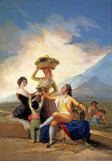 The Harvest or the Autumn 1786, cardboard for the tapestry of the series The four seasons ma…